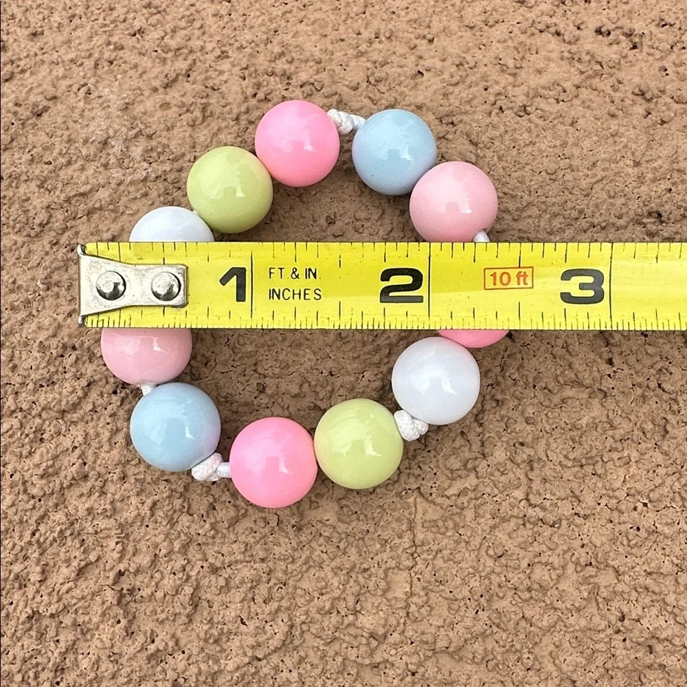 Gymboree Pastel Colorful Beaded Stretch Bracelet